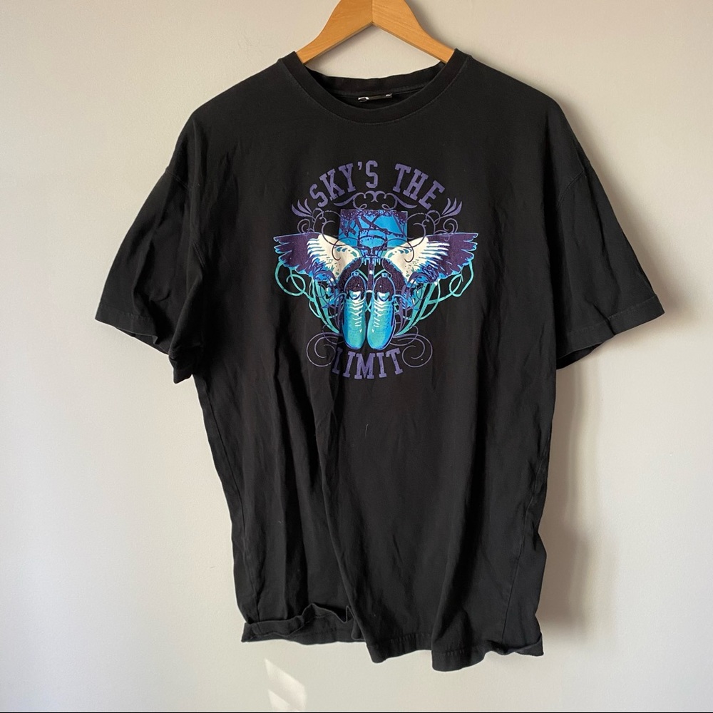 K1X men’s “sky’s the limit” graphic black T-shirt - XL